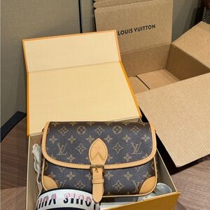 Louis Vuitton Brown and Tan Monogram Satchel